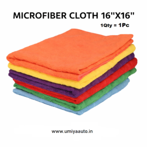Microfiber Cloth for All Cars & Bikes 16"×16" (1Pc)