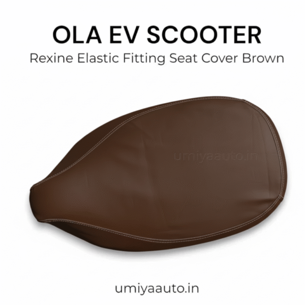 OLA S1, S1 PRO, S1 AIR, S1 PRO Gen2, S1 X, S1 X+ Raxine Elastic Fitting DARK BROWN Seat Cover