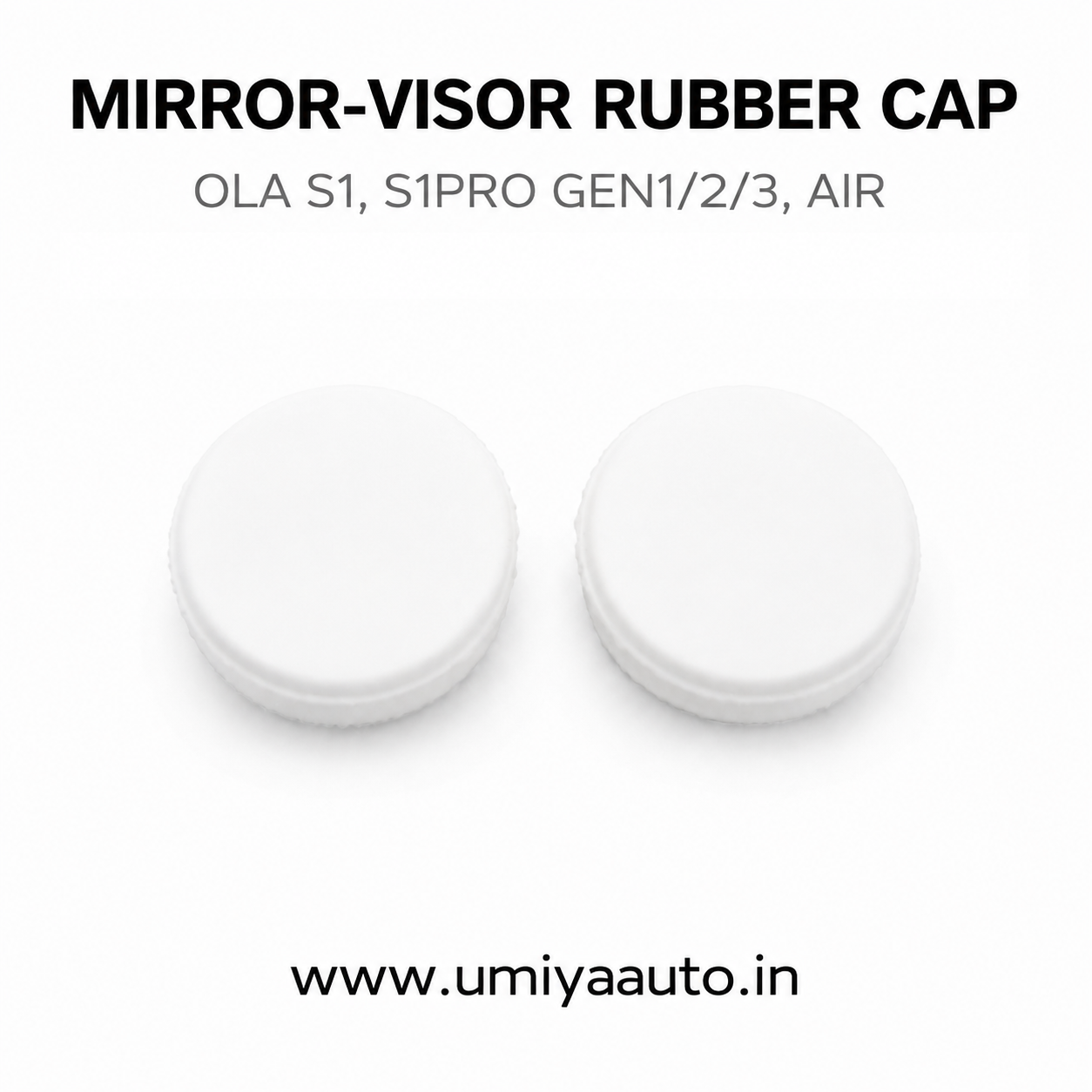 Mirror-Visor Rubber Cap for OLA S1,S1PRO GEN1/2/3, AIR (Set of 2) - Image 5