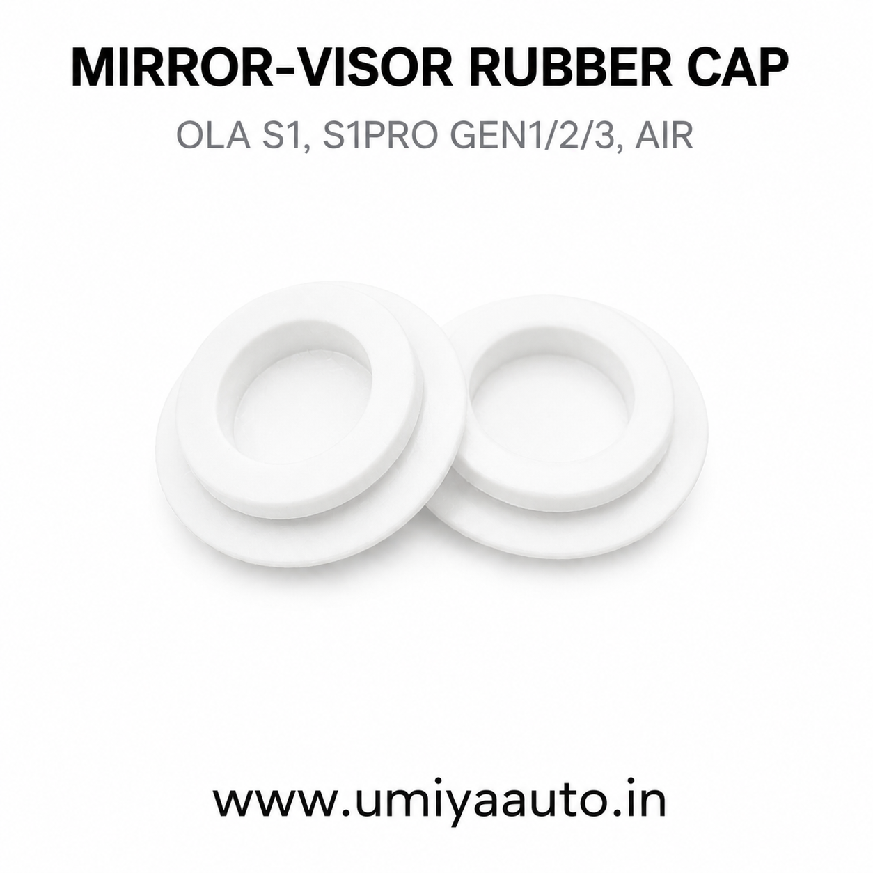 Mirror-Visor Rubber Cap for OLA S1,S1PRO GEN1/2/3, AIR (Set of 2) - Image 4