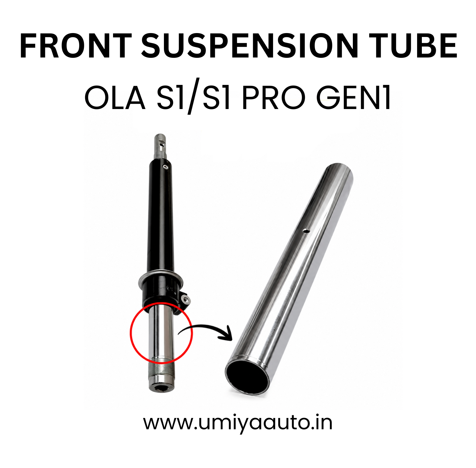 Front Suspension Tube for OLA S1 / S1 Pro Gen1 - Image 2