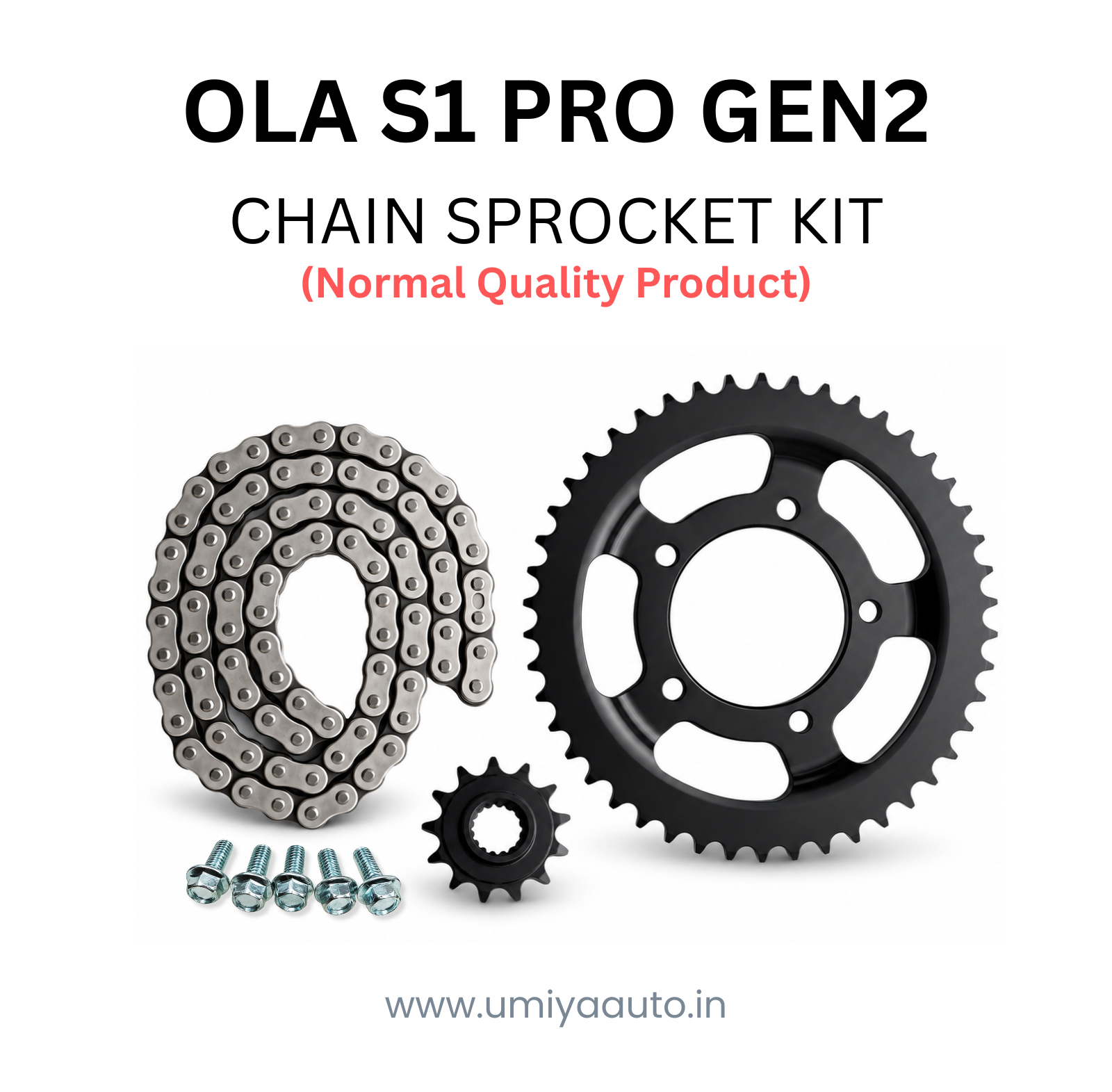 Belt to Chain Conversion Kit for OLA S1 Pro Gen 2 -Normal Quality