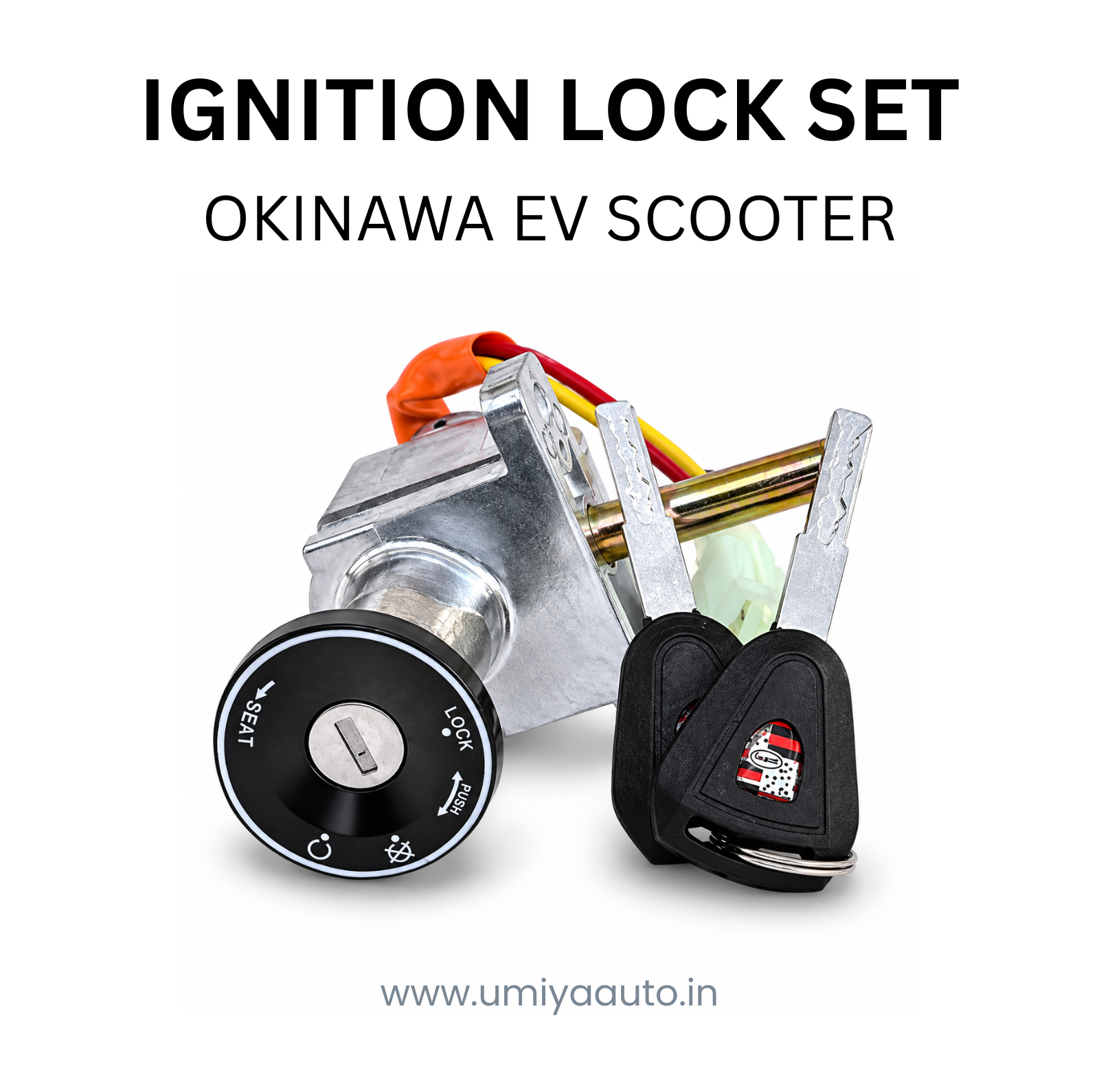 Ignition (Handle) Lock Set for Okinawa EV Scooter