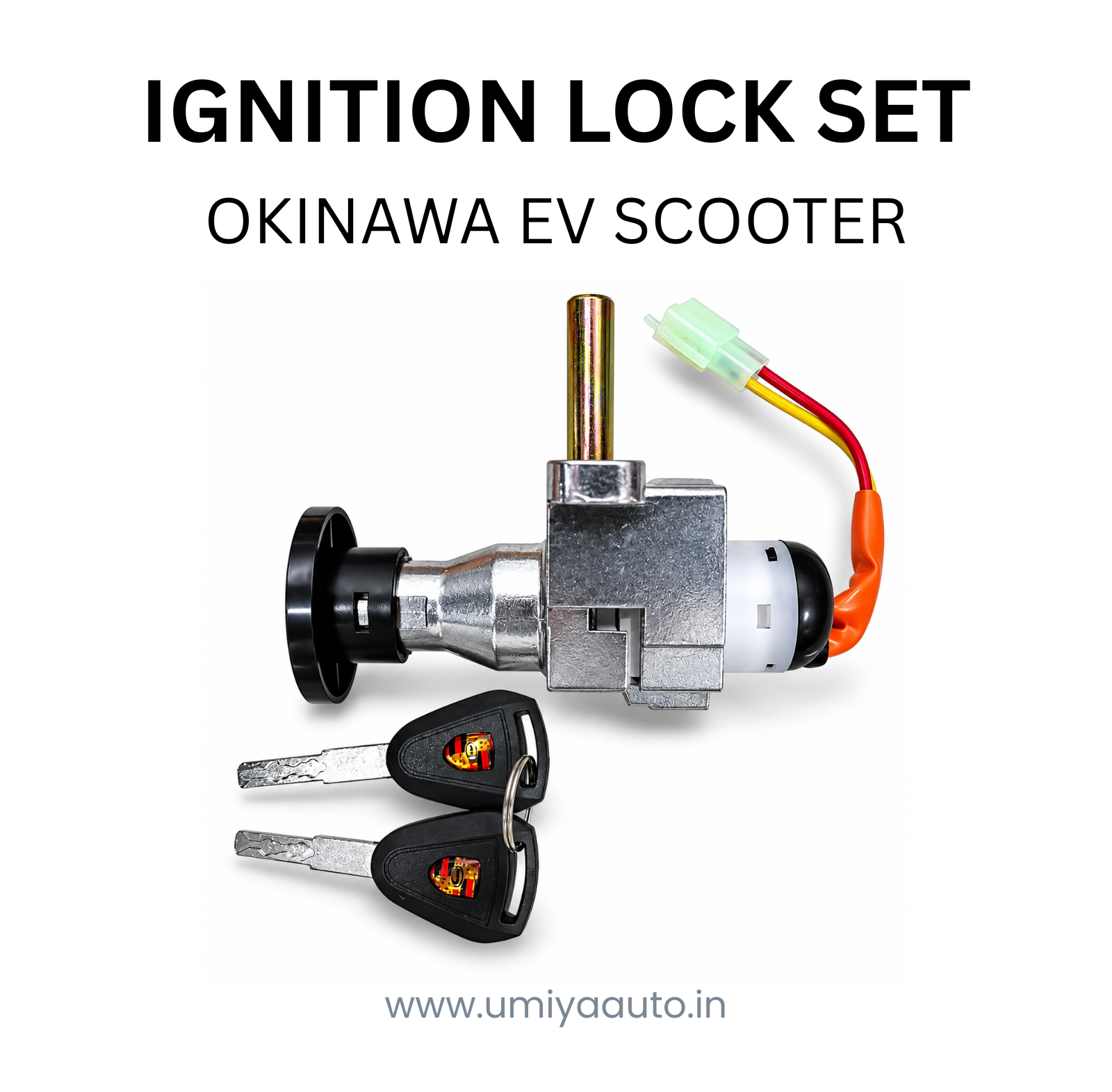 Ignition (Handle) Lock Set for Okinawa EV Scooter - Image 2