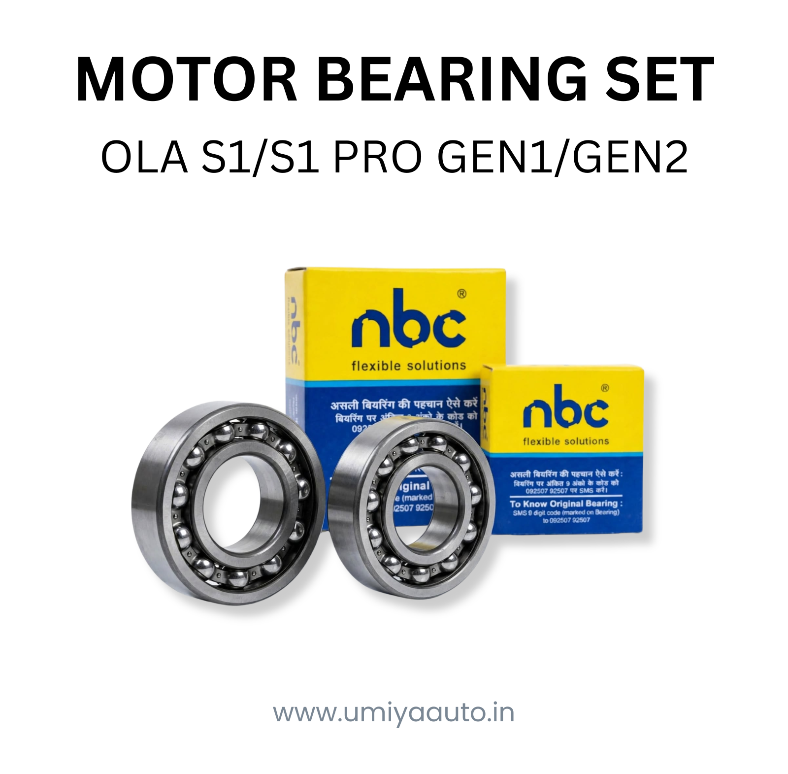 Motor Bearing Set (Set of 2) NBC for Ola S1/S1 Pro Gen1/Gen2