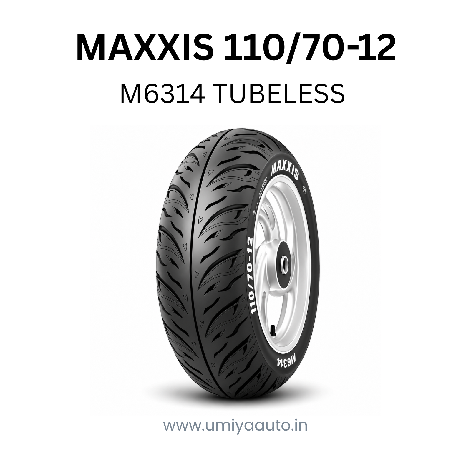 110/70-12 MAXXIS M6314 Tubeless Tyre OLA S1/S1 Pro GEN1 / GEN2